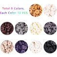 thumbnail image 5 of Heishi Clay Beads 2660 Pcs 10 Colors 6mm Vinyl Disc Beads Flat Round Handmade Polymer Clay Beads for Hawaiian Earring Choker Anklet Bracelet Necklace Jewelry Making Earth Tone, 5 of 6