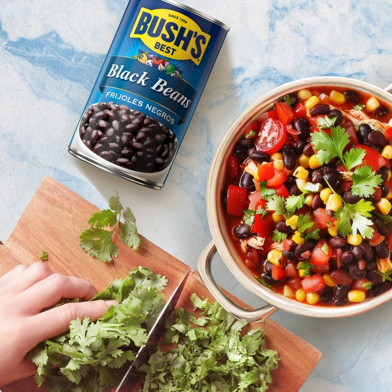 black beans ケース BUSH'S Black Beans Canned Protein 26.5 oz for Rice, Soup, and Dips