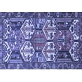 thumbnail image 1 of Ahgly Company Machine Washable Indoor Rectangle Persian Blue Traditional Area Rugs, 5' x 8', 1 of 4