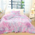 thumbnail image 2 of Hipaopao 3 Pcs Plush Shaggy Bedding Comforter Set Queen, Ultra Soft Luxury Velvet All Season Faux Fur Quilt Set Purple( 1 Comforter+2 Pillowcases), 2 of 6