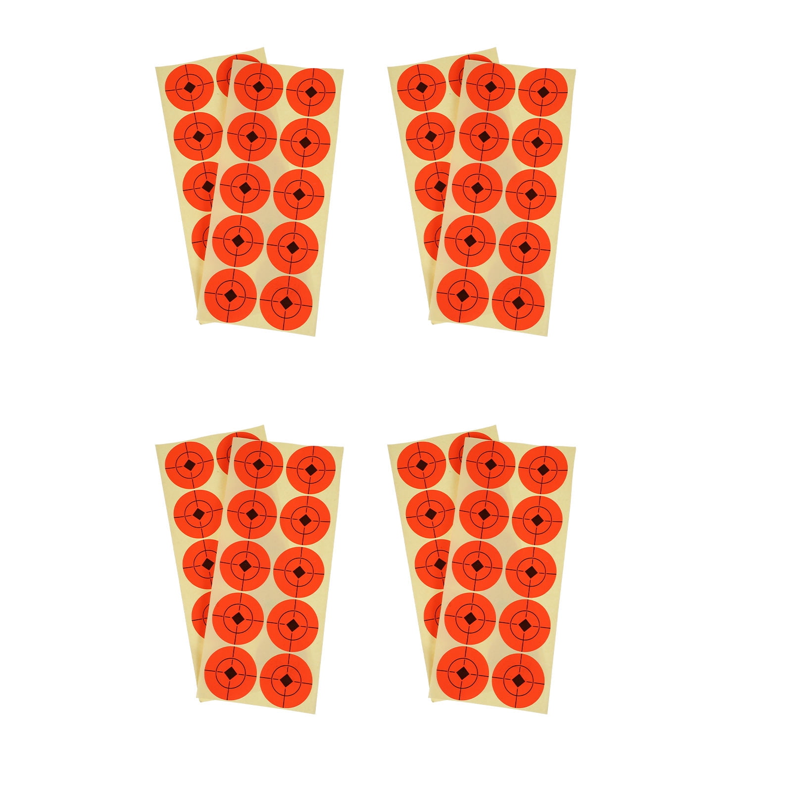 MLINS 25 Sheets Shooting Targets Hunting and Shooting Sticker Paper 11.5X26CM Orange