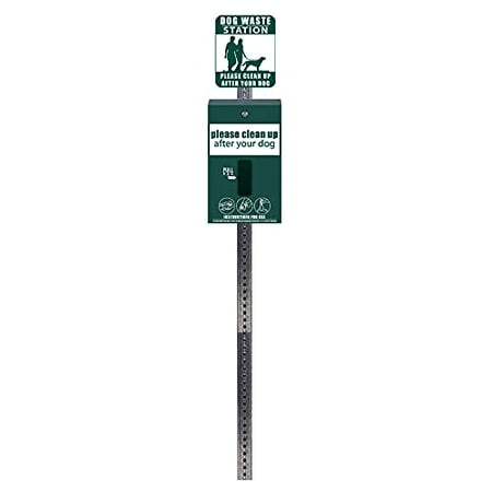 Standard Mini Dog Waste Station/MittN Bag System (Matte Green)