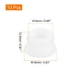 thumbnail image 3 of Uxcell Silicone Snap in Locking Hole Plugs,Rubber Panel Seal Cover Flush Type Panel Round for Kitchen 12.5mm White,10Pcs, 3 of 6