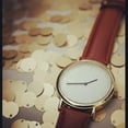 thumbnail image 4 of Arvo White Time Sawyer Watch - Gold - Brown Leather, 4 of 5