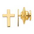 thumbnail image 1 of 14K Yellow Gold Polished Cross Tie Tac, 1 of 2