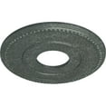 thumbnail image 3 of Ekena Millwork 12 1/2"OD x 3 7/8"ID x 3/4"P Bradford Ceiling Medallion (Fits Canopies up to 6 5/8"), Hand-Painted Athenian Green Crackle, 3 of 6
