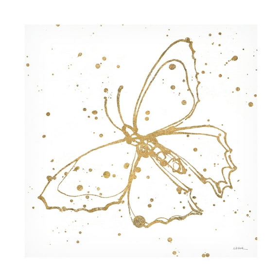 Trademark Fine Art "Golden Wings II" Canvas Art by Shirley Novak