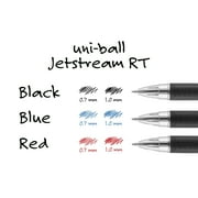 Uni-ball Uni Jetstream RT Retractable Ballpoint Pen Medium Point 1.0mm Black Ink Dozen (73832)