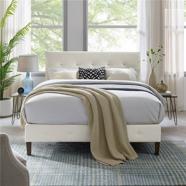 Modern Sleep Lancaster Tufted Upholstered Platform Bed Headboard And Wood Frame With Slat Support Multiple Sizes Colors Com Modern Sleep Lancaster Tufted, Zinus Misty Upholstered Modern Classic Tufted Platform Bed Queen