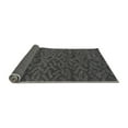 thumbnail image 2 of Ahgly Company Indoor Round Abstract Gray Modern Area Rugs, 8' Round, 2 of 4