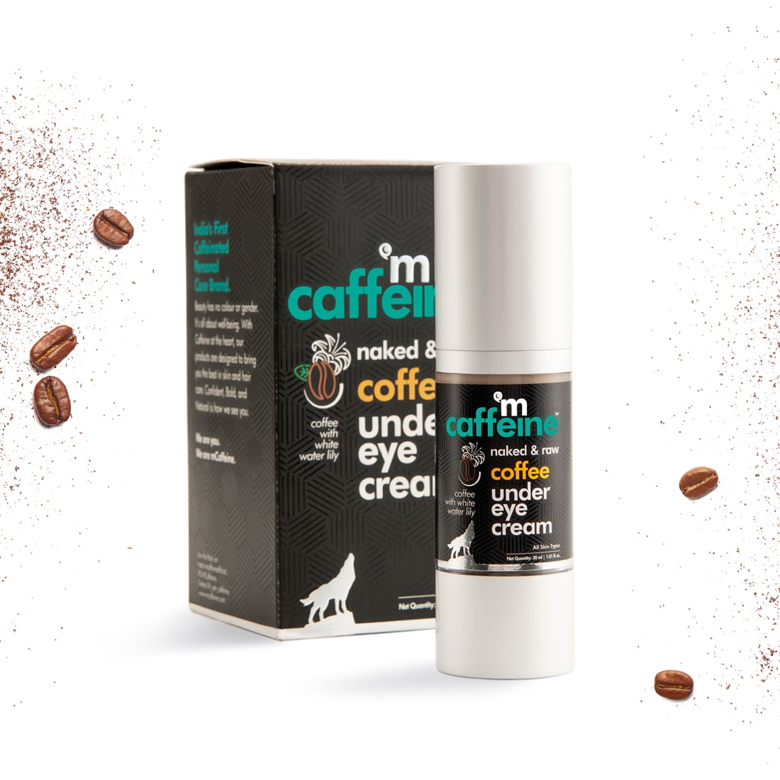 MCaffeine Coffee Under Eye Cream ,Reduces Dark Circles, Puffiness and Fine Lines, 1.16oz