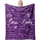 thumbnail image 1 of LHSHID Boss Day Gifts Blanket Flannel Soft and Comfortable Anti static Bed Sofa Blanket 50x60in, 1 of 5