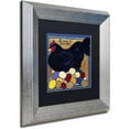 thumbnail image 2 of Trademark Fine Art "Poulets I" Canvas Art by Color Bakery Black Matte, Silver Frame, 2 of 4