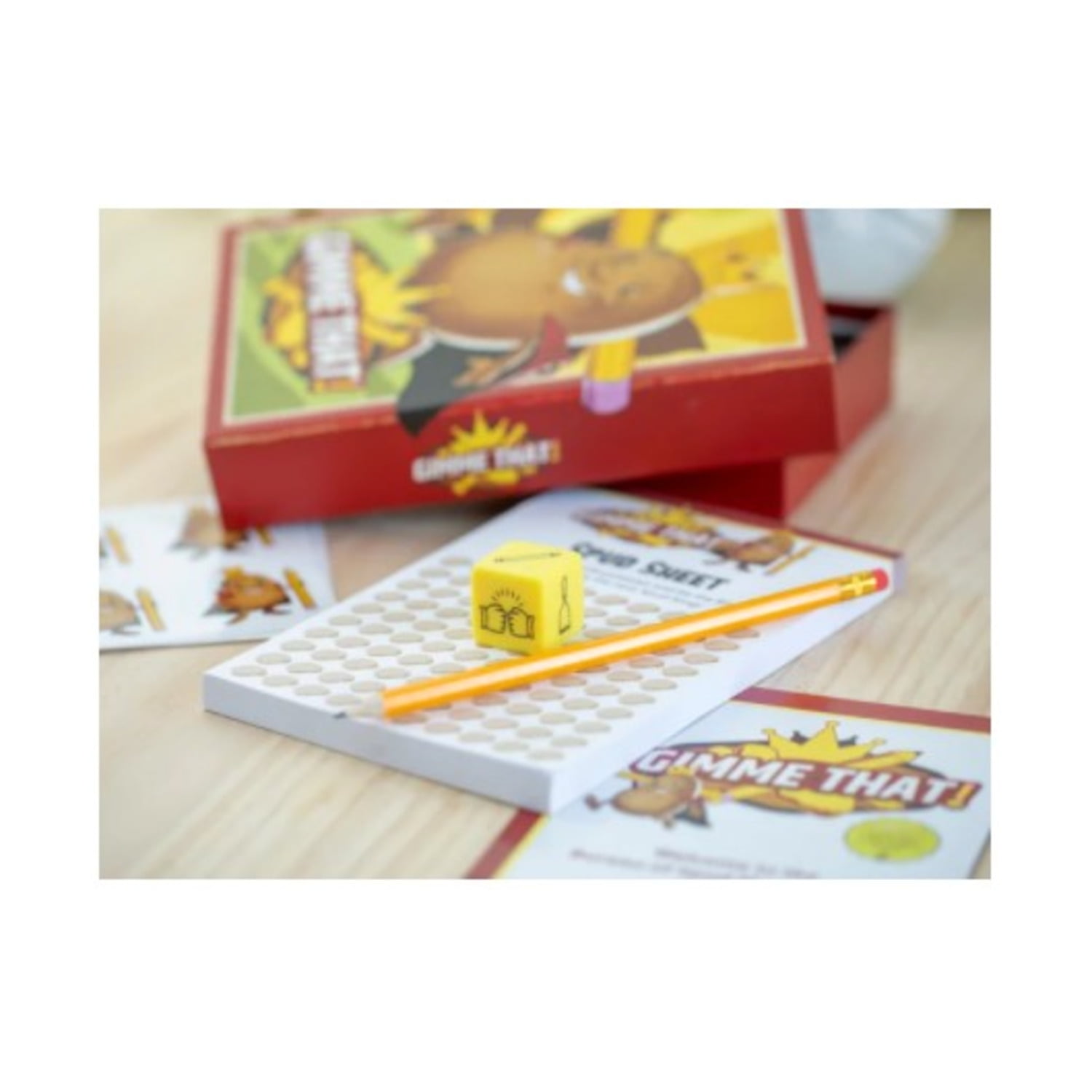 Gimme That! by The Creators of Taco Cat Goat Cheese Pizza, Family Party Game 3 to 8 Players, Ages 8+, 1 Minute to Learn and Ridiculously Fun to Play!