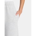 thumbnail image 5 of No Boundaries Soft Fleece Wide Leg Pants, 30” Inseam, 1 or 2-Pack, Women’s XXS-4X, 5 of 5