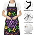thumbnail image 6 of Picia Mardi Gras5 Waterproof Apron for Unisex Adult - Adjustable Bib Apron with Pockets, Ideal for Cooking, Gardening, Painting, and Household Chores, 6 of 9