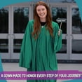 thumbnail image 5 of Endea Graduation Shiny Emerald Green Graduation Gown, 5 of 8