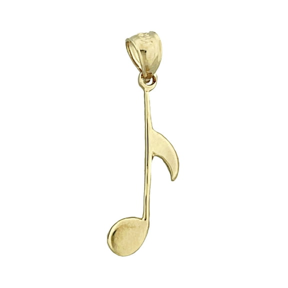 14K Gold Eighth Note Charm