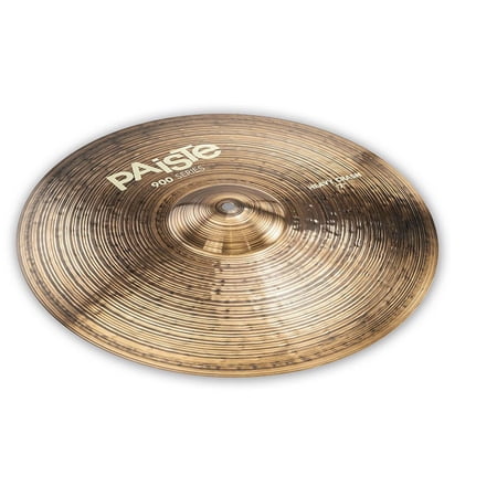 Paiste 900 Series Heavy Crash Cymbal (17 ) The Paiste 900 Series Heavy Crash Cymbal has a strong sound and look. Hand made in Switzerland  this cymbal sounds and looks like a much more expensive instrument. Using the same bronze alloy as in the 2002 series  the 900 Heavy Crash brings the same cut and clarity as more expensive cymbals. The natural finish is sure to last you through even the heaviest of music performances. Drummers that need more cut and clarity from their ride cymbal  but don t want to spend a fortune will be perfectly happy with this crash. Hand Made in Switzerland The 900 series brings an affordable cymbal to drummers without sacrificing the high quality standards of the Swiss craftsmen who make it. The crash is hammered to be consistent and musical like all Paiste professional cymbals. The distinct bell and ride sound is sure to cut through amplifiers on the largest stage or in the basement. The Same Bronze Alloy Using high quality CuSn8 (2002 bronze) gives the 900 Ride the same distinct clarity as top of the line cymbals. Hammering the instrument more heavily gives it a slightly warm tone while maintaining the cut and clarity needed for louder music. Natural Finish Left in a natural finish  this cymbal has a striking shine and is long lasting. This treatment can take all the hits you can give it without chipping  scratching  or peeling. Features: Affordable  High Quality Ride Cymbal Hand Made in Switzerland  Hand Hammered Medium Bright  Full Sound with Assertive Accents Powerful Crash with Meaty Attack Integrated Bell Character Versatile Splash Case Not Included Get your Paiste 900 Series Heavy Crash Cymbal today at the guaranteed lowest price from Sam Ash with our 45-day return and 60-day price protection policy.