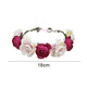 thumbnail image 2 of Corona de flores rosas para mujeres y niñas, corona romántica para el pelo, guirnalda de Halo, tocado, boda, fiesta de cumpleaños, accesorios para fotos de maternidad, 2 of 5