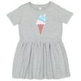 thumbnail image 3 of Inktastic Ice Cream Cone with Heart Girls Toddler Dress, 3 of 5