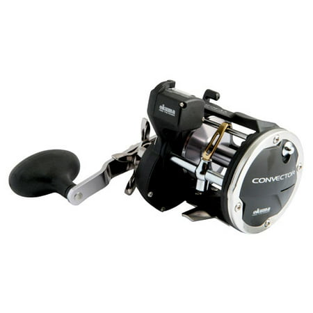 Okuma Convector Star Drag Line Counter 4.0:1 Conventional Fishing Reel, Right Hand - (Best Line Counter Reel For The Money)
