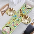 thumbnail image 3 of Dashan Easter Table Runner,Funny Rabbit Spring Eggs Linen Table Runner,Kitchen Decor Dining Table Settings 13x72 Inch, 3 of 6