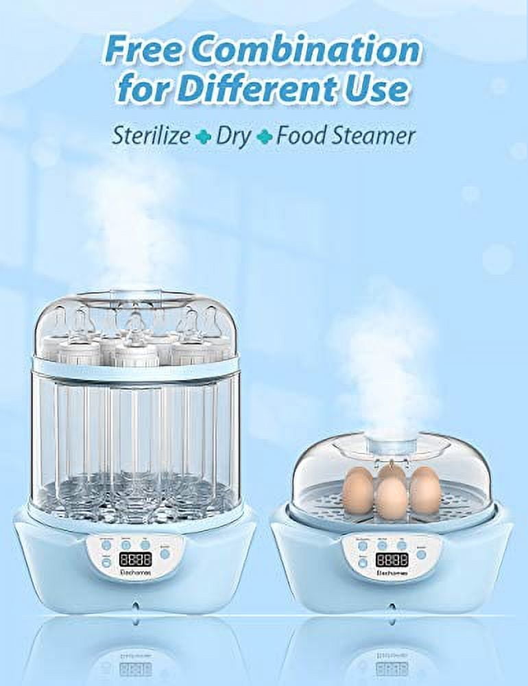 Baby Bottle Sterili zer and Dryer Elechomes Electric Steam Sterili zer Super Large Capacity 600W Fast Bottle Warmer with LED Display Auto Shut Off