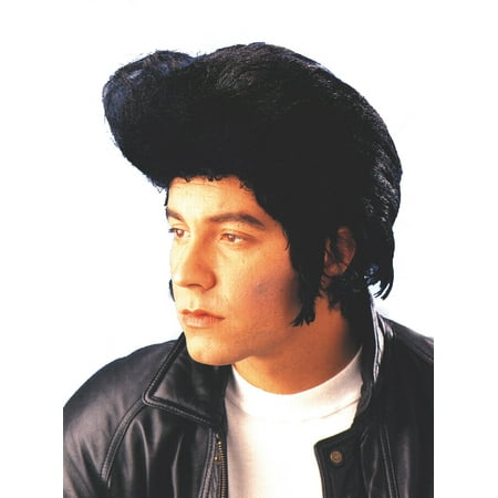 Loftus Elvis Rock Singer 1950s Rockabilly Costume Wig, Black, One Size
