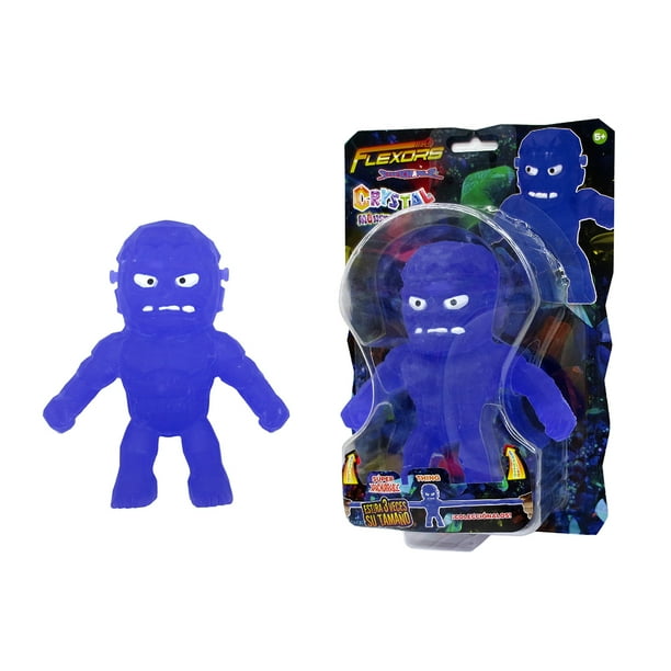 Muñeco de acción flexible y moldeable Flexors series Cristal Monsters, Thing, para niños, 15 cm de altura. Marca Ruz.