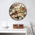 thumbnail image 4 of Horses in Wild West Wall Clock 12 Inch Silent Non Ticking Battery Operated Easy to Read for Kitchen Living Room, 4 of 8