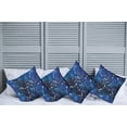 thumbnail image 6 of Ambesonne Blue Throw Pillow Cover 4 Pack, Grunge Space Theme Art, 16", Pale Blue Dark Blue, 6 of 6