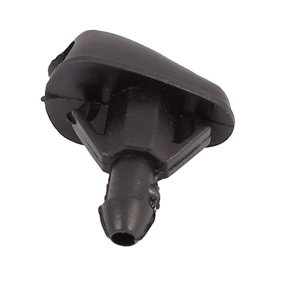 Unique Bargains Black Plastic Car Auto Window Windshield Washer Spray Sprayer Nozzle Pair