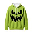 thumbnail image 5 of Rhuody Halloween Men Hoodies Round Neck Pumpkin Graphic Prints Long Sleeve Sweatshirts Sweatshirt 2Xl Green, 5 of 5