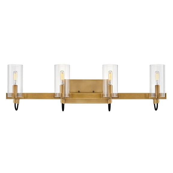 Ryden 4 - Light Heritage Brass Brass Modern / Transitional - LED Steel Wall Sconce