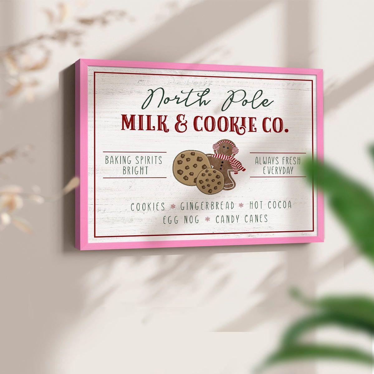Milk and Cookie Co by Natalie Carpentieri - Restickable Framed Giclée Print