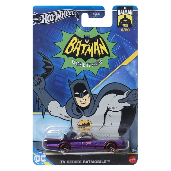 Hot Wheels Silver Series TV Series Batmobile Diecast Car [Purple]