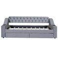 thumbnail image 2 of JERFIT Twin Size Upholstered Daybed with Storage Armrests and USB Port Gray, 2 of 9