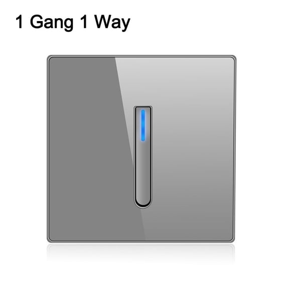 Wall Light Switch Panel Led Indicator Self-Reset Wall Switches 10A 250V