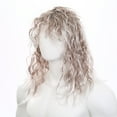 thumbnail image 5 of Mufeng 80s Disco Wig for Men Rocker Cosplay Wig Long Curly Hair Wig for Halloween Themed Party Outfit Type B One Size, 5 of 7