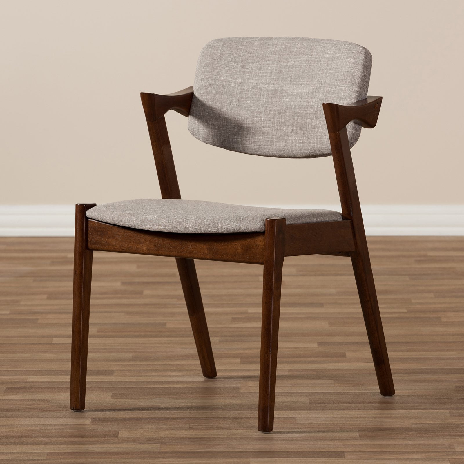 Baxton Studio Elegant Mid-Century Dining Armchair - Set of 2