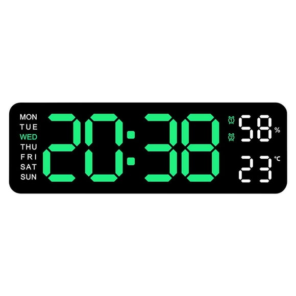 Electronic Clock Multi-functional LED Alarm Clock Temperature Jump Seconds Display Countdown Bedside Clock