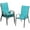 Blue, variant on Arlopu Set of 4 Outdoor Patio Dining Chairs with Textilene, Metal Frame