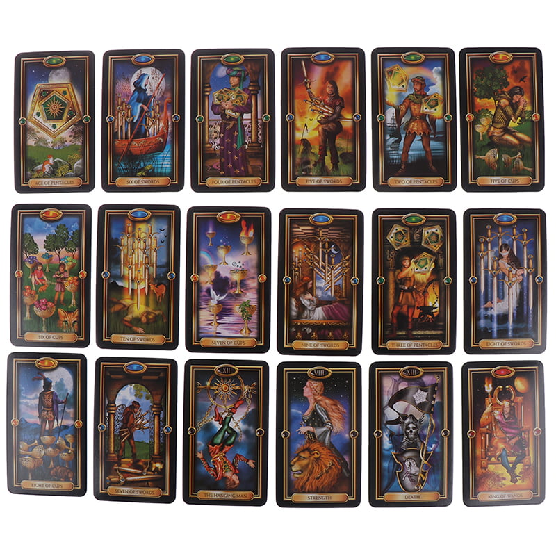 78pcs Tarot Deck Cards Guidance of Fate Playing Board Game Cards S_fr 