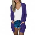 thumbnail image 1 of Pisexur Women's Cardigan Sweaters Lightweight Open Front Cardigan Casual Solid Color Long Sleeve Button Down Loose Fall Cardigans, 1 of 5