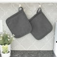 thumbnail image 5 of RITZ Terry Pocket Mitt Pot Holder, Set of Two, Graphite, 5 of 5