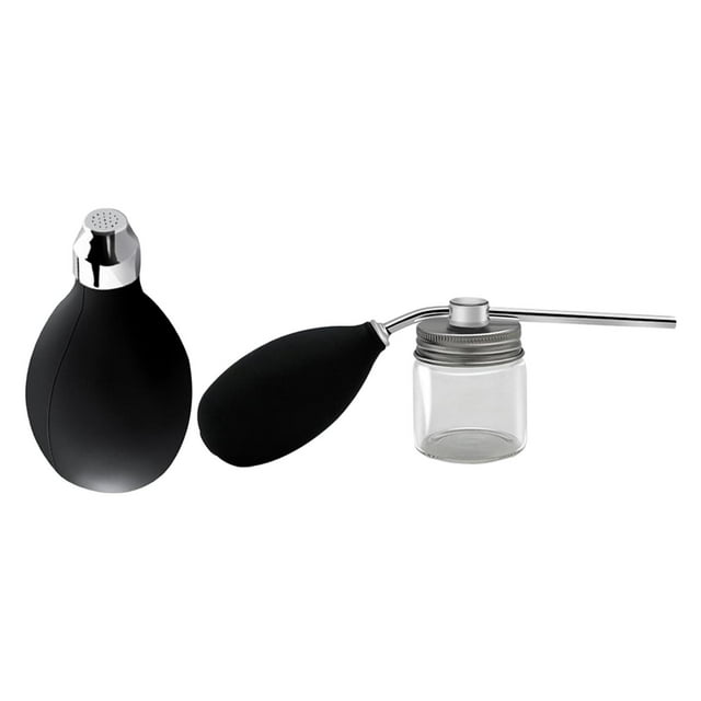2x botella pulverizadora de polvo para salón, botella pulverizadora de fibra para construcción de cabello, dispensador de polvo seco de