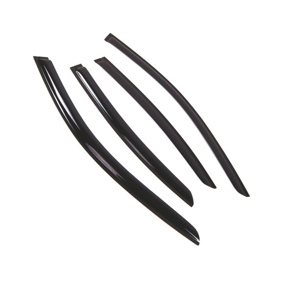Tuningpros WD2-706B Outside Mount Window Visor Deflector Rain Guard Dark Smoke 4 Pcs Set For 2017-2018 Lexus ES350