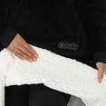 thumbnail image 3 of The Comfy Original Oversized Microfiber Wearable Blanket for Adults, Black, 3 of 7