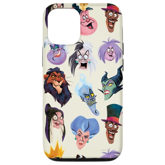 Funda para teléfono Disney Villains Vile Visages of Villainy iPhone 12/12 Pro